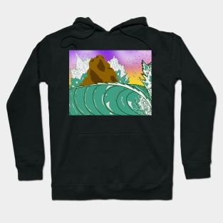 Sunset at Rock piles Hoodie